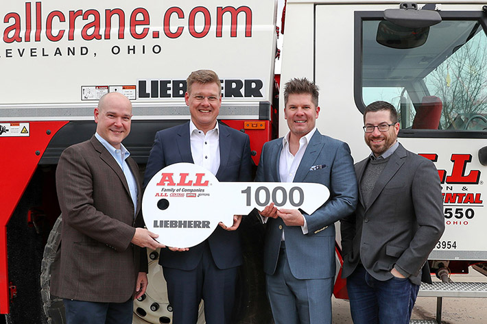 All Family of Companies takes delivery of 1,000th Liebherr LTM 1200-5.1 mobile crane produced