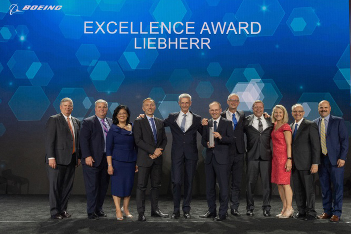 Liebherr-Aerospace Receives “Supplier of the Year” Award from Boeing