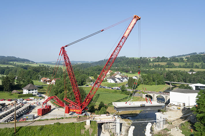 First jobs with V-frame on Liebherr LR 11000 produce excellent results