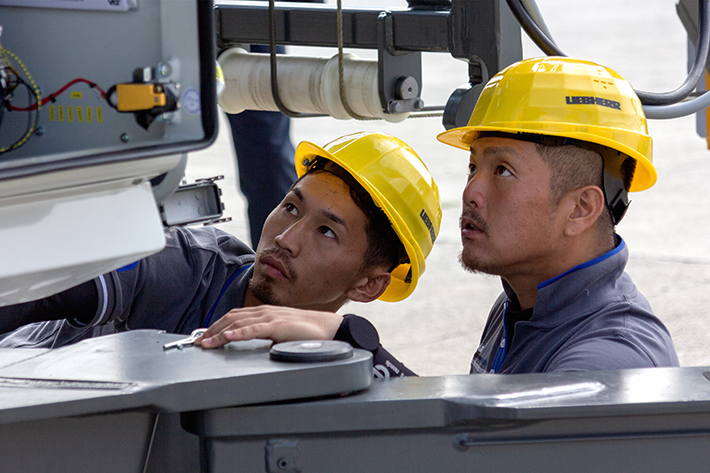 Liebherr supplies a package of five fast-erecting cranes to Japan