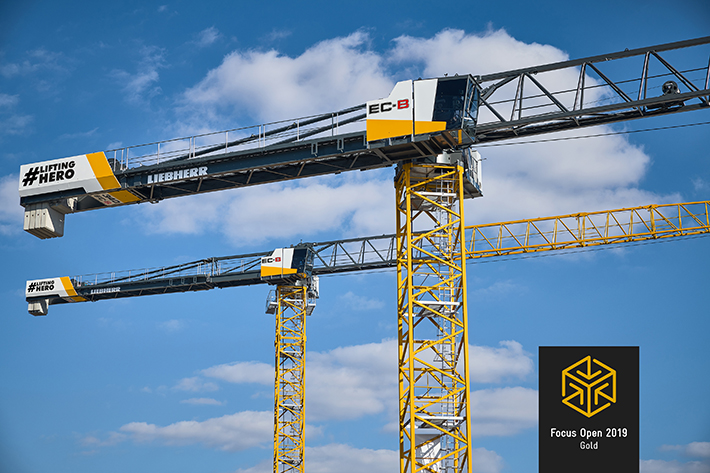 The new EC-B cranes win design prize