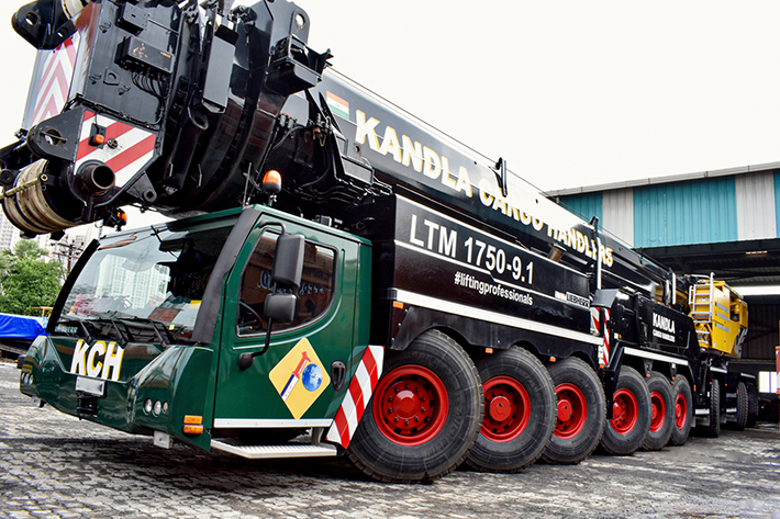 Kandla Cargo Handlers enlarges fleet with addition of a refurbished LTM 1750-9.1 at the upper end of their lifting capacity
