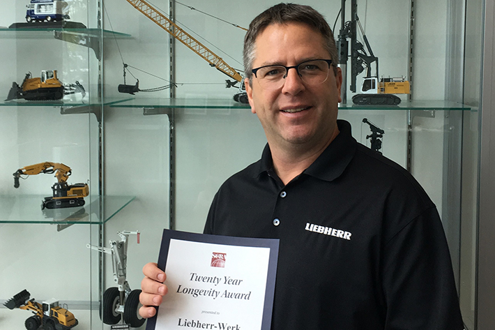 Liebherr Recognized for Industry Support and Dedication