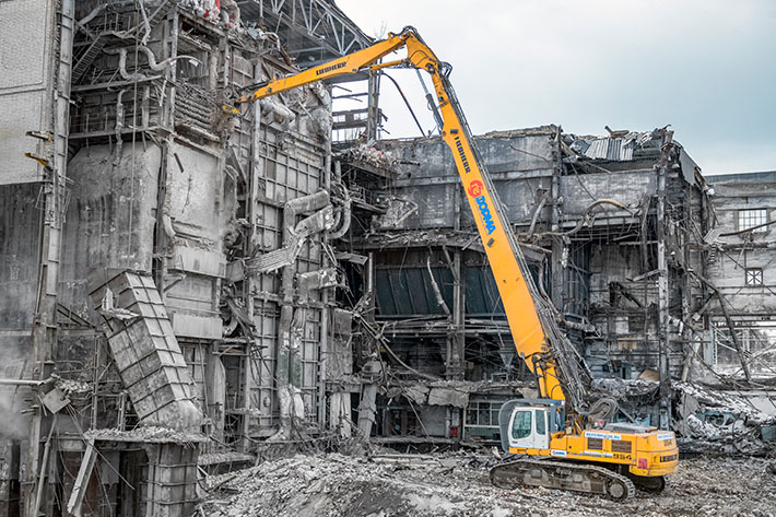 Модернизация Нижнетуринской ГРЭС при помощи техники Liebherr