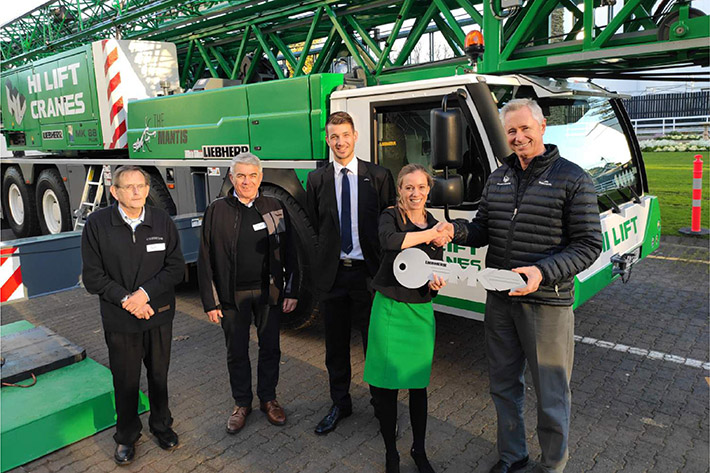 New Zealand’s first Liebherr mobile construction crane 