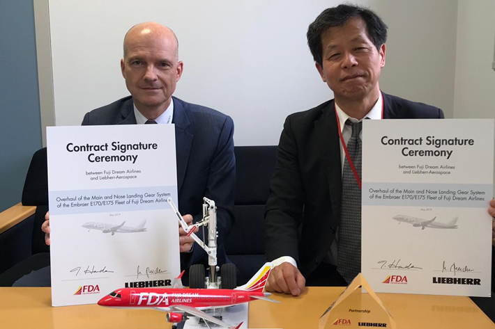 Liebherr-Aerospace to Overhaul Landing Gear Systems for Fuji Dream Airlines