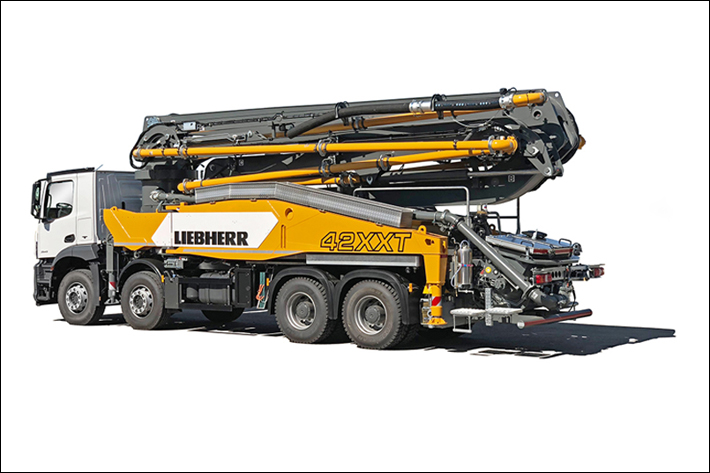 Liebherr to introduce the 42 M5 XXT concrete pump and Powerbloc hydraulic drive unit to US market at World of Concrete 2020