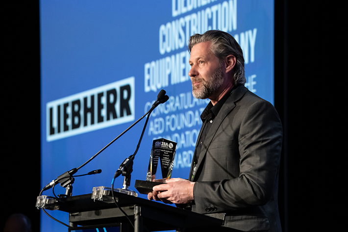 Liebherr USA, Co. Construction Division receives AED Foundation partner award