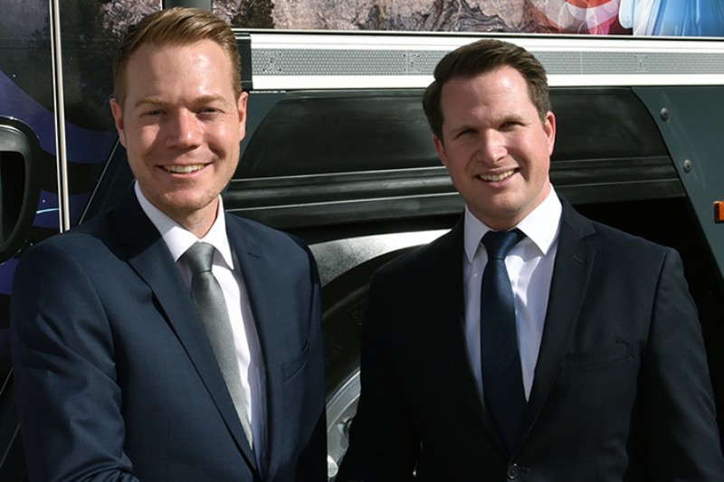 Daniel Pitzer and Pierre Bilgeri Liebherr USA, Co.