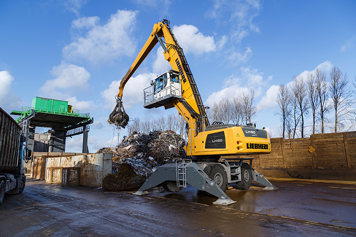 Powerful and efficient: Liebherr material handlers for scrap handling at the Conexpo-Con/Agg 2020 construction trade show
