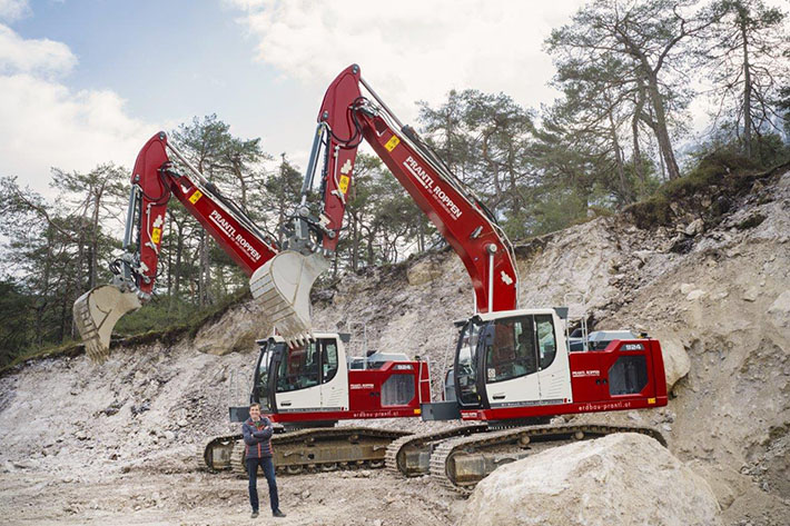 En acción con personal, tecnología y entusiasmo: Prantl invierte en tres nuevas excavadoras Liebherr 