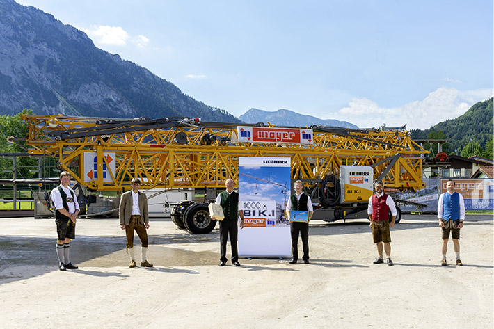 1000th Liebherr 81 K.1 fast-erecting crane delivered