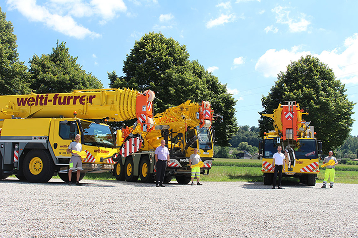 Trio of new cranes for Welti-Furrer
