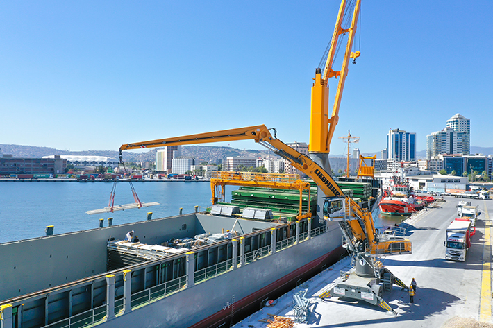 TCDD İzmir Alsancak Limanı’nın yeni yıldızı: Liebherr LH 110M HR