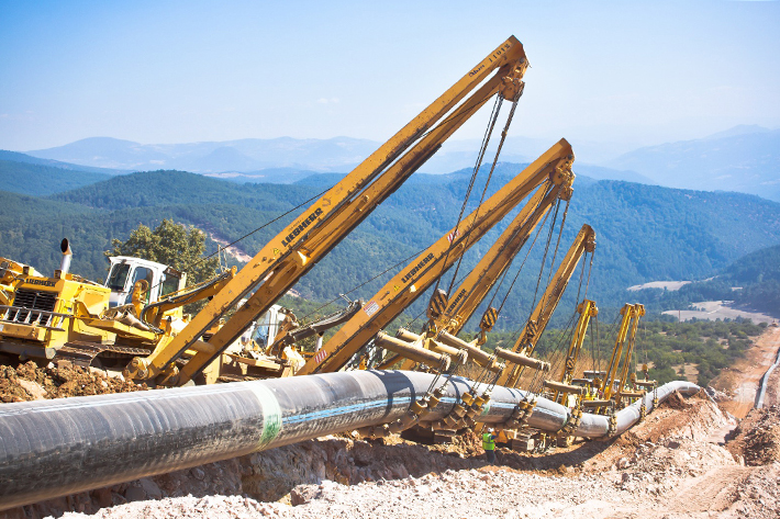 Doğudan Batıya Liebherr desteği; TANAP