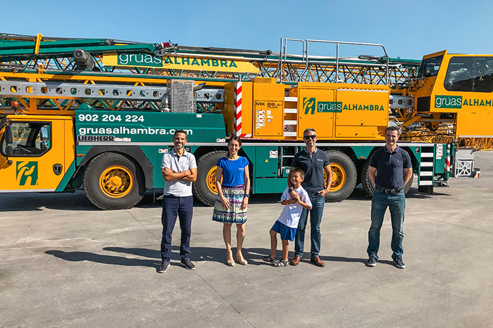 Liebherr MK 88-4.1 mobile construction crane handover in Andalusia