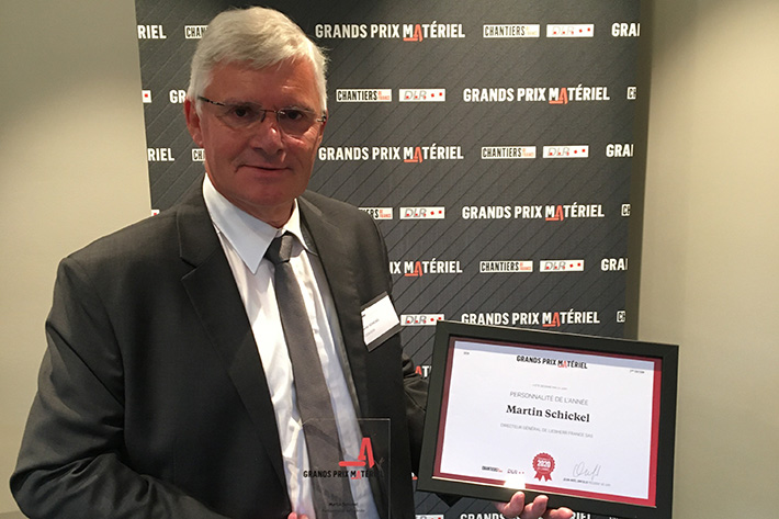 Grand Prix Matériels Chantiers de France et DLR : Martin Schickel est élu personnalité de l’année