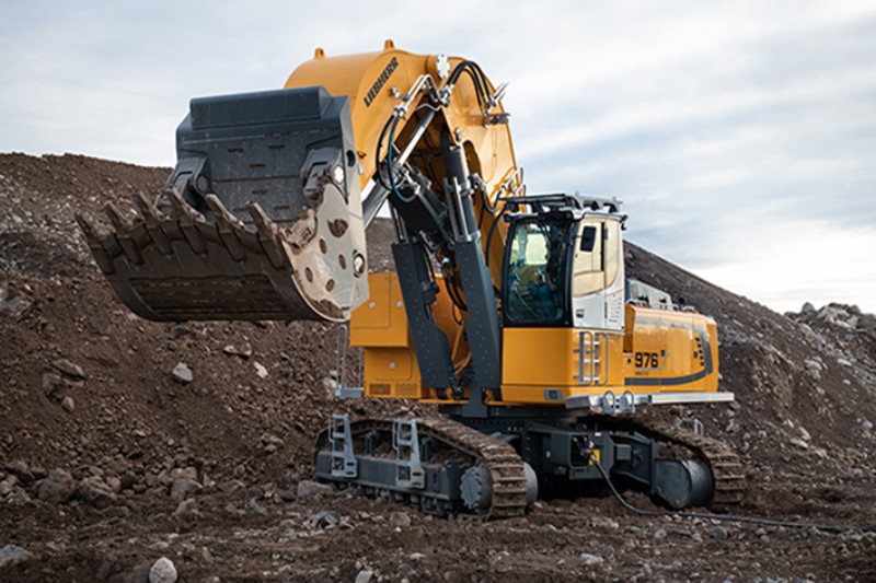 Two new local zero emission excavators from Liebherr R 976 E and R 980 SME E electric crawler excavators Liebherr