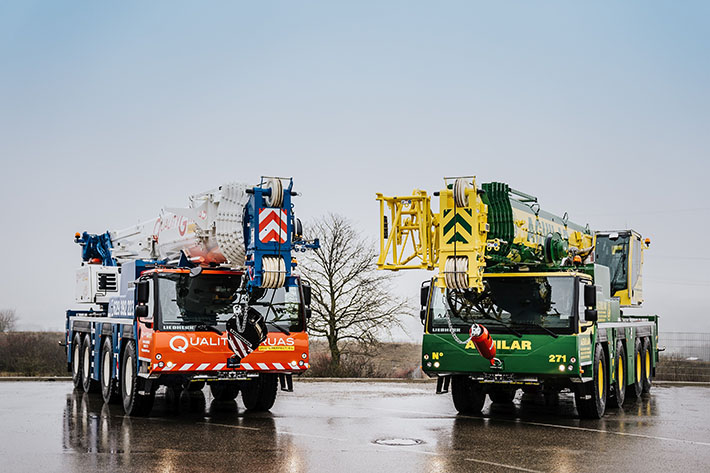 Grúas Aguilar, Quality Grúas y Transgrua adquieren las tres primeras unidades de la grúa móvil LTM 1120-4.1 de Liebherr, en la Península Ibérica