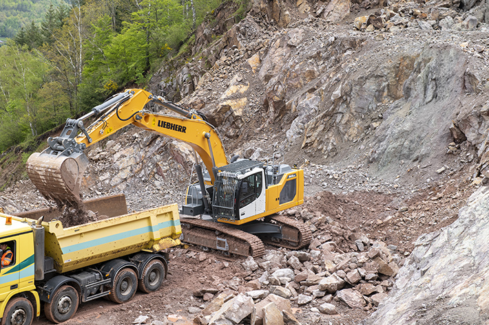 The company Nouvelles Carrières d’Alsace (N.C.A) once again opts for Liebherr quality
