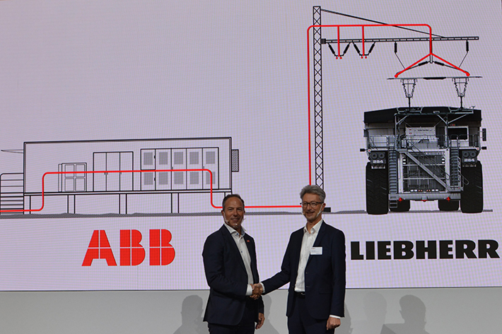 Liebherr and ABB accelerate all-electric mine transition, focussing on haul truck trolley support