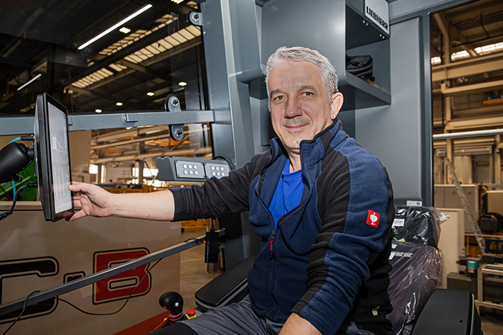 Liebherr tower cranes get new touch display with smart operating system