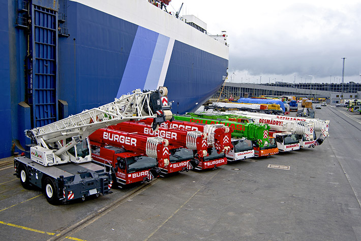 Successful in Latin America – high number of Liebherr mobile cranes heading for Chile