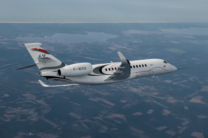 First Flight: Liebherr-Aerospace on board the Falcon 6X