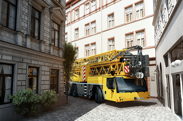 The new MK 73-3.1 mobile construction crane from Liebherr: a compact taxi crane with optimal reach