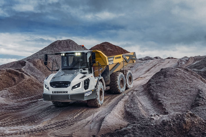 Danish construction company M.J.&nbsp;Eriksson relies on Liebherr TA&nbsp;230&nbsp;Litronic dump truck 
