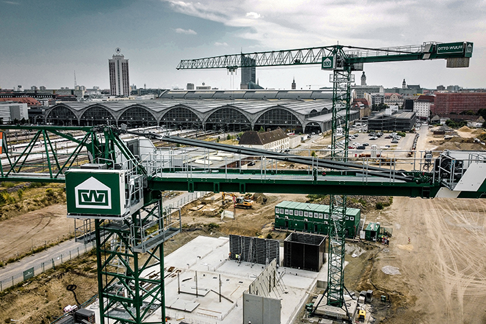 Cinco nuevas grúas Flat Top de Liebherr para Otto Wulff 