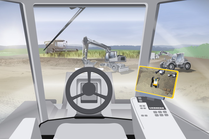 360° for 100% comfort: Liebherr surround view system for mobile machines