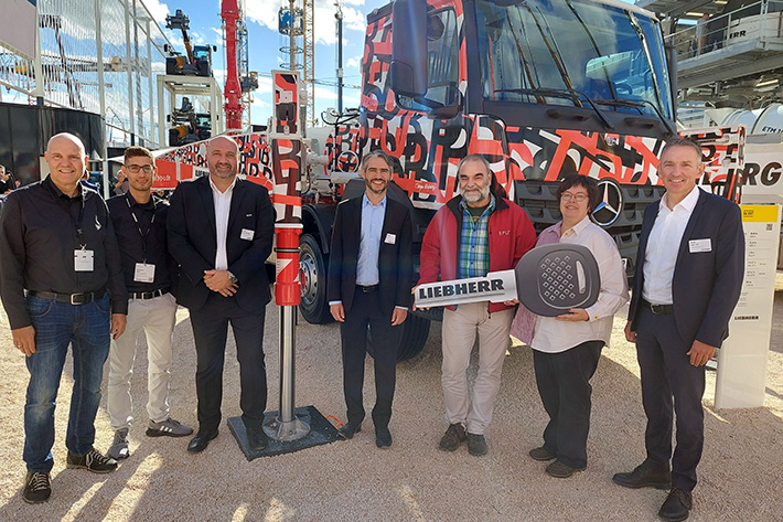 Liebherr hands over 36 XXT truck-mounted concrete pump with special look to BPU