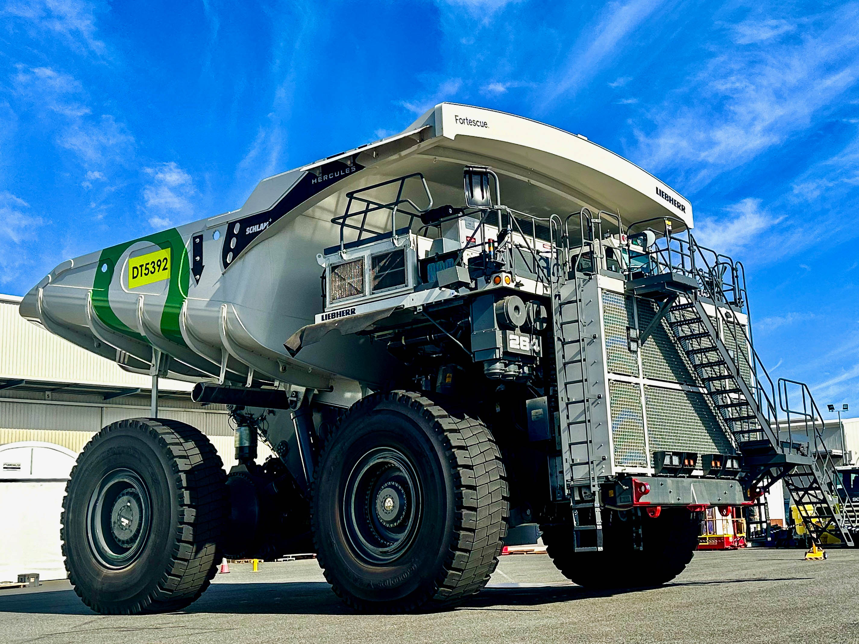 Fortescue's hydrogen powered Liebherr T 264 drives on hydrogen for