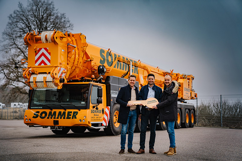 Established in large crane class: Sommer takes delivery of Liebherr LTM 1650-8.1 mobile crane