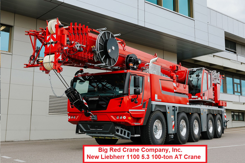 Big Red Crane Company, Inc. expands fleet with a Liebherr LTM 1100-5.3 mobile crane