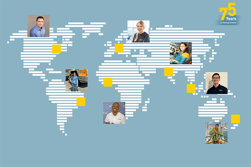 A togetherness that transcends borders – 7 Liebherr pioneers and their stories