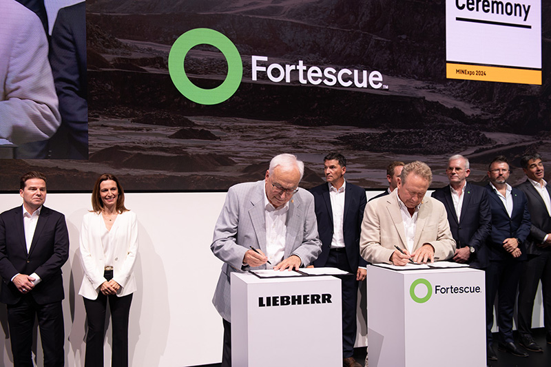 Liebherr and Fortescue at MINExpo 2024: together for zero emission mining