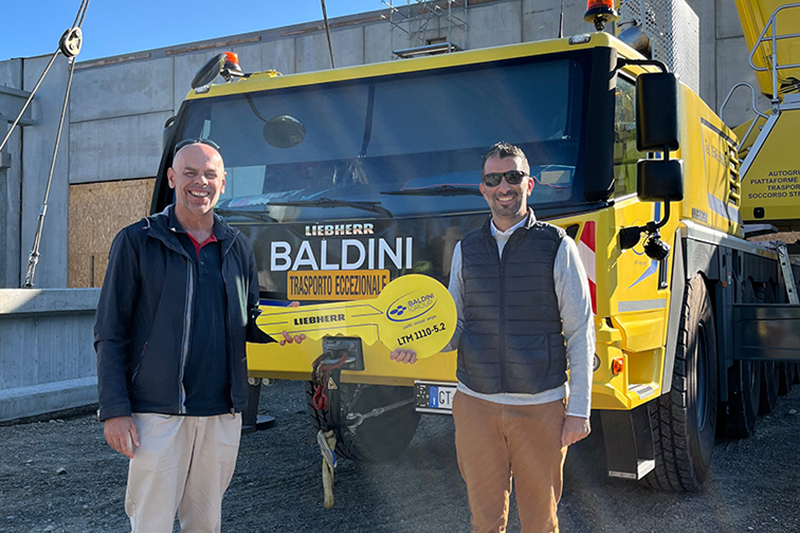 New addition to the Baldini Group: Second 110-tonne crane with LICCON3 control in Italy 