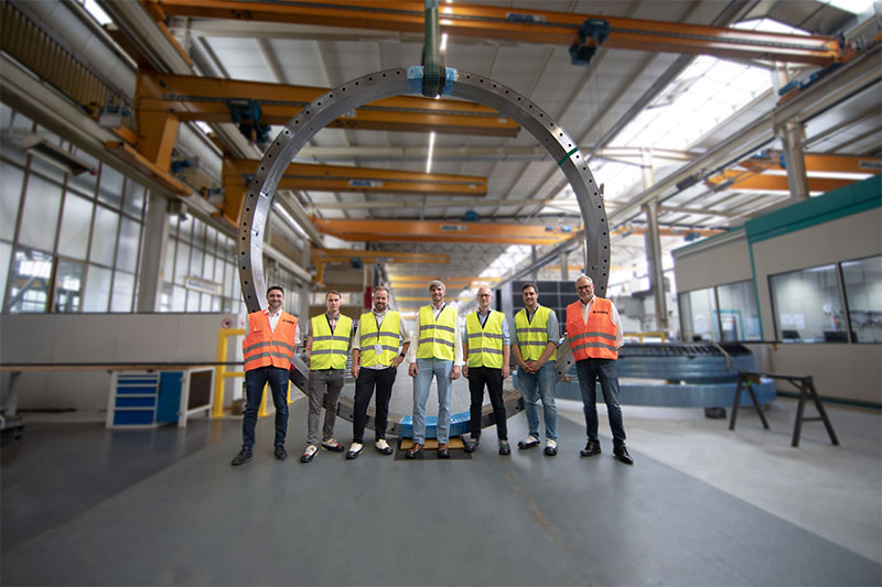 Liebherr supplies slewing bearing for Europe’s largest lifting swing bridge