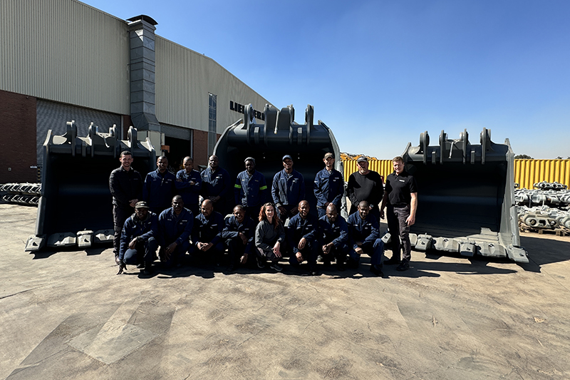 Liebherr-Africa reaches 100th bucket milestone