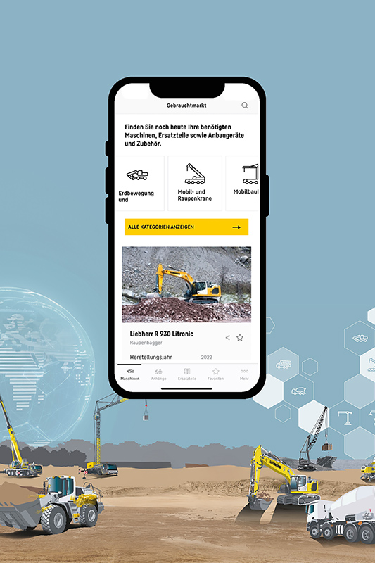 Mit wenigen Klicks zur Gebrauchtmaschine: Die neue Used Equipment Marketplace App