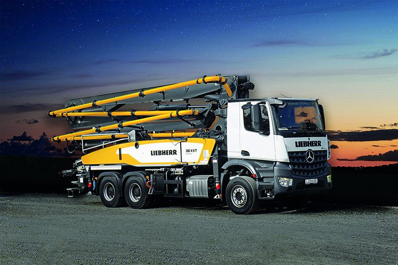 38Z4 XXT truck mounted concrete pump from Liebherr: classic and practical