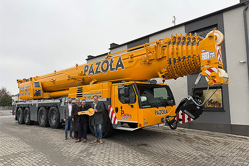 Pazoła boosts its crane fleet: Liebherr LTM 1300-6.3 expands service portfolio