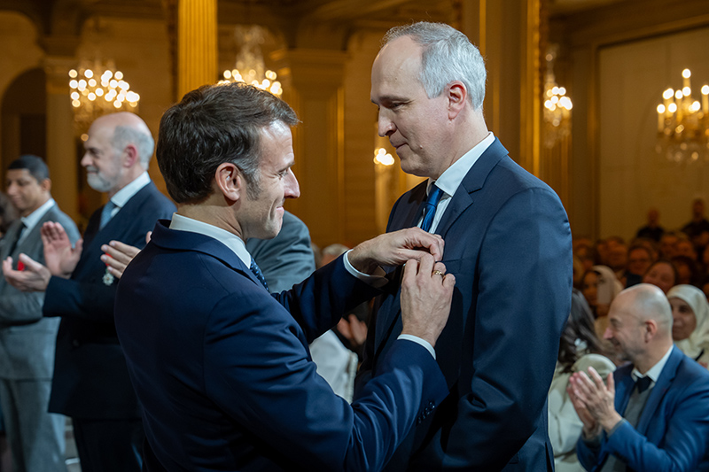 Jan Liebherr is awarded the National Order of the French Legion of Honour