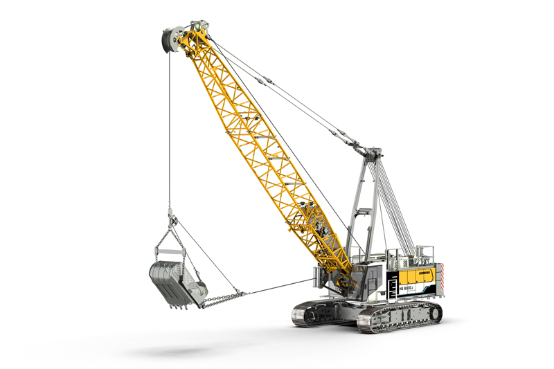 First electric duty cycle crawler crane: HS 8100.2 dual power