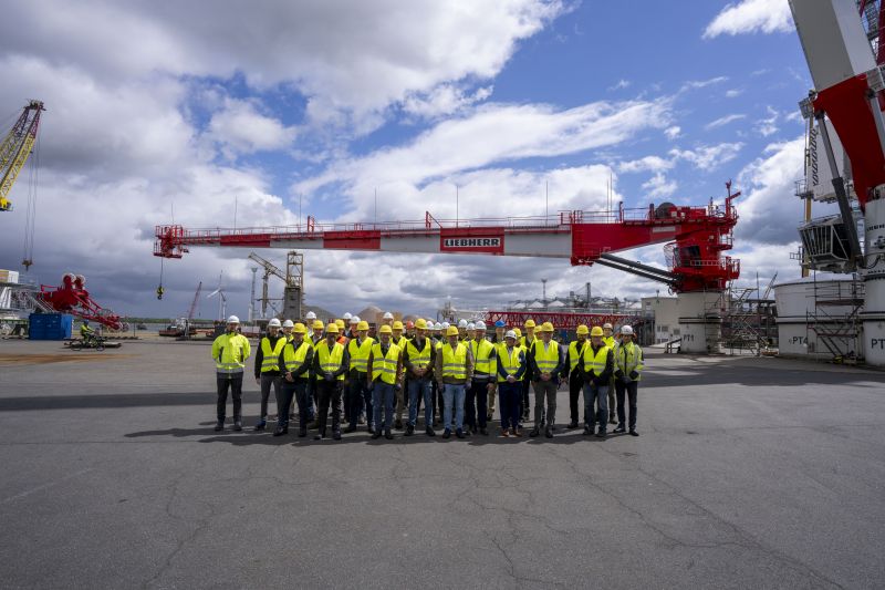 LiMain in action: offshore crane remotely controlled live from Rostock