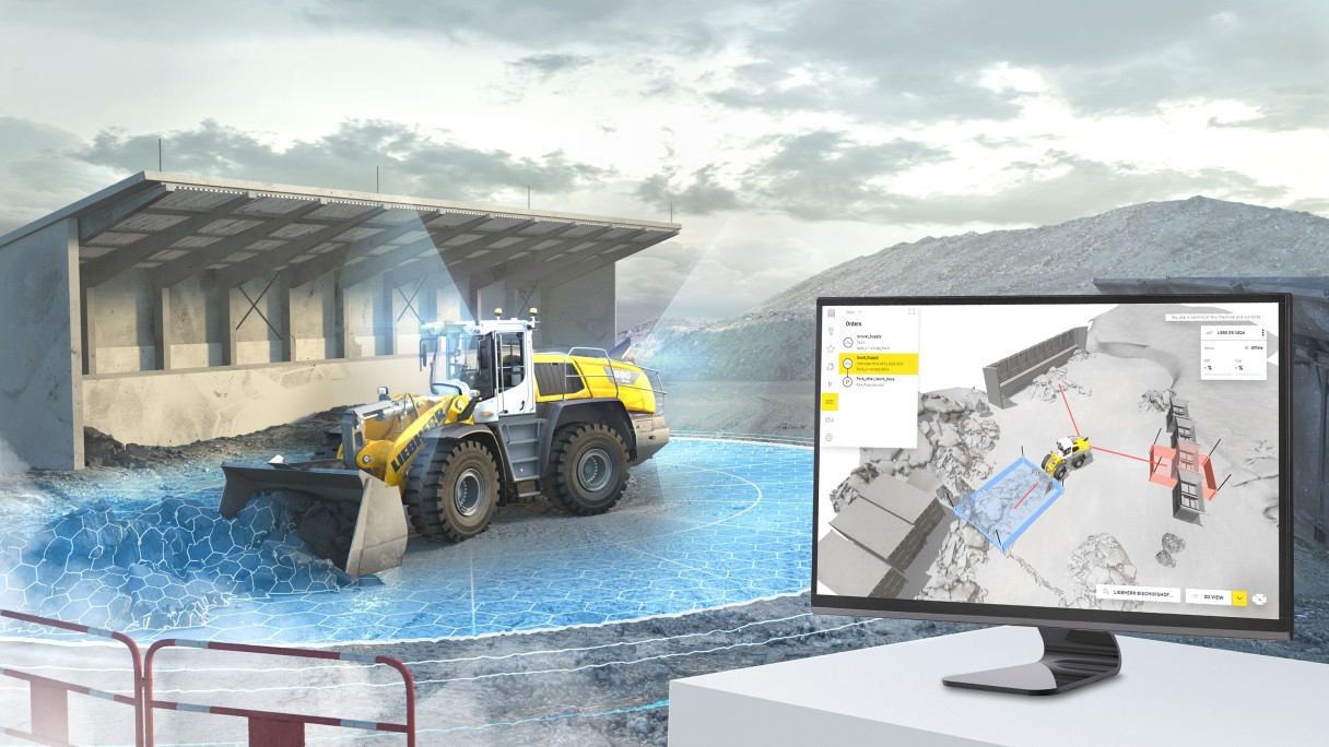 Autonomní kolový nakladač Liebherr přibližuje staveniště budoucnosti