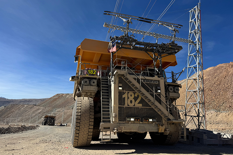 Liebherr Mining delivers complete trolley solution at Collahuasi mine in Chile