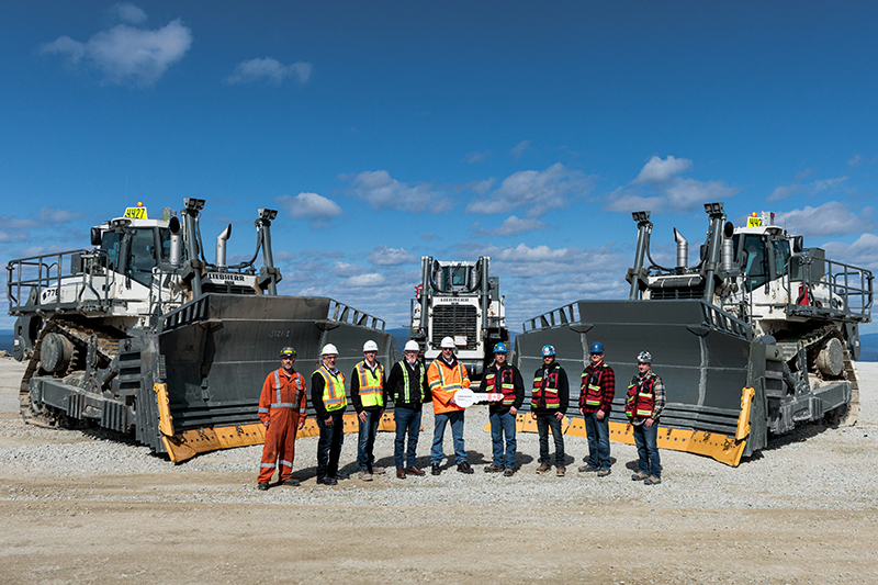 Liebherr-Canada delivers brand-new PR 776 dozers to Gibraltar mine